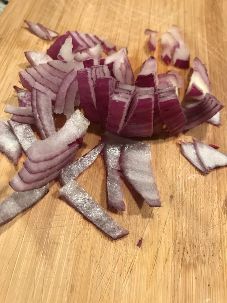 Chopped Onion in The Kitchen Rebuild